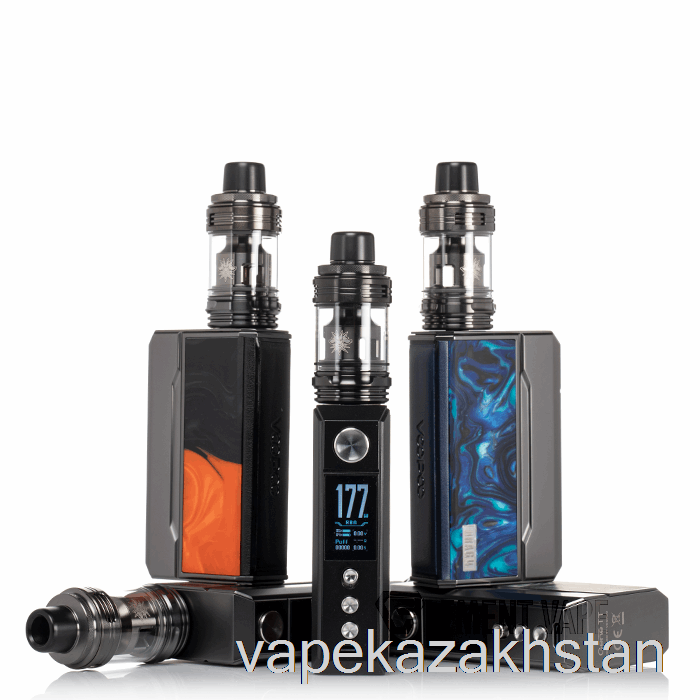 Vape Smoke VOOPOO Drag 4 177W Starter Kit Gun Metal + Ocean Blue